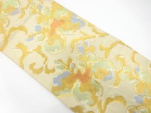 アンティーク　桐唐草模様織り出し袋帯（材料）